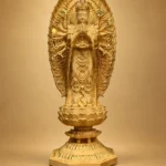 Guanyin (观音菩萨) Hinoki Wood Statue – Compassion & Protection · 45 cm