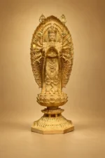 Guanyin (观音菩萨) Hinoki Wood Statue – Compassion & Protection · 45 cm