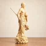 Ksitigarbha (地藏王菩萨) Standing Boxwood Statue – Compassion & Protection · 15 cm - Image 3