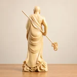 Ksitigarbha (地藏王菩萨) Standing Boxwood Statue – Compassion & Protection · 15 cm - Image 4