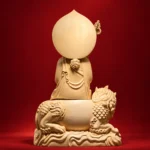 Ksitigarbha (地藏王菩萨) Hinoki Wood Lion Statue – Compassion & Protection · 32 cm - Image 4