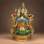 Green Tara (绿度母) Copper Lotus Statue – Protection & Courage · 21.5 cm - Image 4