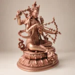 Kurukulla / Red Tara (红度母) Red Copper Lotus Statue – Love & Courage · 12 cm - Image 3