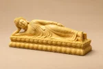 Reclining Buddha (卧佛) Boxwood Statue – Peace & Reflection · 9 cm Long - Image 3