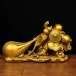 Laughing Buddha (笑佛) Copper Statue – Wealth & Happiness · 13 cm - Image 4