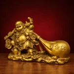 Laughing Buddha (笑佛) Copper Statue – Wealth & Happiness · 13 cm - Image 3
