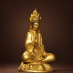 Guanyin (观音菩萨) Gold-Finish Statue – Compassion & Protection · 33 cm - Image 3