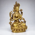 Guanyin (观音菩萨) Four-Armed Copper Statue – Compassion & Protection · 22 cm - Image 2
