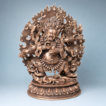 Six-Armed Mahakala (大黑天) Red Copper Statue – Protection & Courage · 40 cm