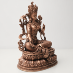 Green Tara (绿度母) Red Copper Statue – Protection & Courage · 15 cm - Image 2