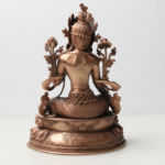 Green Tara (绿度母) Red Copper Statue – Protection & Courage · 15 cm - Image 4