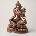 Green Tara (绿度母) Red Copper Statue – Protection & Courage · 15 cm - Image 3