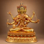Namgyalma (尊胜佛母) Gilded Statue – Longevity & Protection · 16 cm