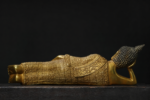Sleeping Buddha (卧佛) Gold-Plated Copper Statue – Peace & Wisdom · 35 cm Long - Image 4