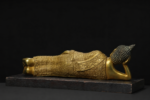 Sleeping Buddha (卧佛) Gold-Plated Copper Statue – Peace & Wisdom · 35 cm Long - Image 3