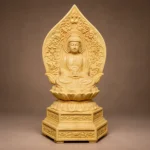 Amitabha Buddha (阿弥陀佛) Boxwood Statue – Peace & Compassion · 15.5 cm