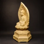 Amitabha Buddha (阿弥陀佛) Boxwood Statue – Peace & Compassion · 15.5 cm - Image 2