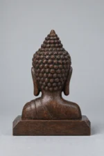 Buddha Head (佛头) Wood Sculpture – Peace & Wisdom · 6 cm - Image 4