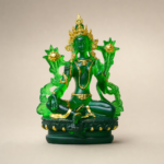 Green Tara (绿度母) Green Resin Statue – Protection & Courage · 12.8 cm