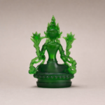 Green Tara (绿度母) Green Resin Statue – Protection & Courage · 12.8 cm - Image 4