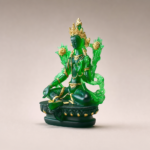 Green Tara (绿度母) Green Resin Statue – Protection & Courage · 12.8 cm - Image 3