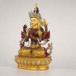 Guanyin (观音菩萨) Four-Armed Brass Statue – Compassion & Protection · 31 cm - Image 2