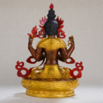 Guanyin (观音菩萨) Four-Armed Brass Statue – Compassion & Protection · 31 cm - Image 4