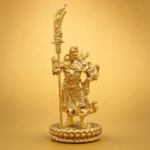 Guan Gong (关公) Gold-Finish Statue – Prosperity & Protection · 11.1 cm