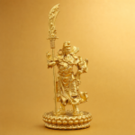 Guan Gong (关公) Gold-Finish Statue – Prosperity & Protection · 11.1 cm - Image 2