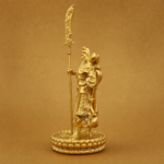 Guan Gong (关公) Gold-Finish Statue – Prosperity & Protection · 11.1 cm - Image 3