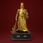 Guan Gong (关公) Copper Statue – Prosperity & Protection · 35 cm