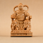Nezha (哪吒三太子) Carved Wood Statue – Courage & Protection · 10 cm