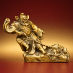 Zhong Kui (钟馗) Copper-Finish Statue – Protection & Courage · 7 cm - Image 2