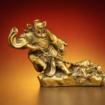 Zhong Kui (钟馗) Copper-Finish Statue – Protection & Courage · 7 cm - Image 3