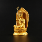 Ksitigarbha (地藏王菩萨) Gold-Finish Resin Statue – Compassion & Protection · 10 cm - Image 2