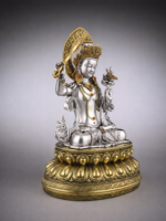 Manjushri (文殊菩萨) Silver-Plated Statue – Wisdom & Clarity · 15 cm - Image 3