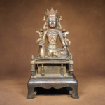 Guanyin (观音菩萨) Copper Open-Throne Statue – Compassion & Protection · 26 cm