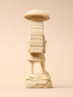 Tang Sanzang (唐三藏) Hinoki Wood Statue – Wisdom & Perseverance · 30 cm - Image 4