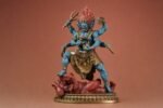 Six-Armed Mahakala (大黑天) Painted Brass Statue – Protection & Courage · 25 cm - Image 2