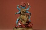 Six-Armed Mahakala (大黑天) Painted Brass Statue – Protection & Courage · 25 cm - Image 4
