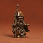 Tudigong (土地公) Antique-Bronze Finish Statue – Prosperity & Protection · 6.5 cm - Image 2
