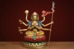 Doumu Yuanjun (斗母娘娘) Painted Copper Statue – Protection & Longevity · 41 cm