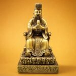 Jade Emperor (天公) Gold-Finish Statue – Protection & Good Fortune · 30 cm