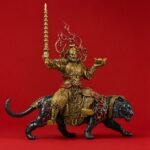 Zhao Gongming (赵公明财神) Black Tiger Statue – Wealth & Protection · 35 cm - Image 3