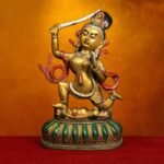 Manjushri (文殊菩萨) Copper Statue – Wisdom & Clarity · 28.5 cm