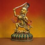 Manjushri (文殊菩萨) Copper Statue – Wisdom & Clarity · 28.5 cm - Image 2