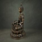 Medicine Buddha (药师佛) Bronze-Finish Statue – Health & Peace · 10 cm - Image 2