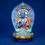 Seated Buddha with Eight Auspicious Symbols (八吉祥佛像) – 13 cm