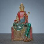 Tibetan-Style Buddha (藏式佛像) Painted Statue – Peace & Compassion · 16.5 cm