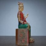 Tibetan-Style Buddha (藏式佛像) Painted Statue – Peace & Compassion · 16.5 cm - Image 2
